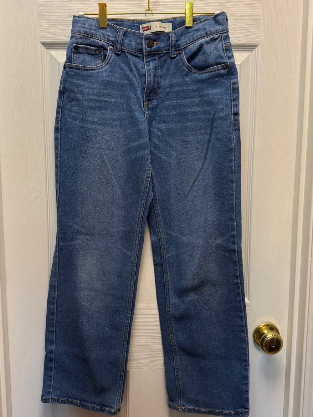 Levi's Women's Medium Blue Straight-Leg Jeans